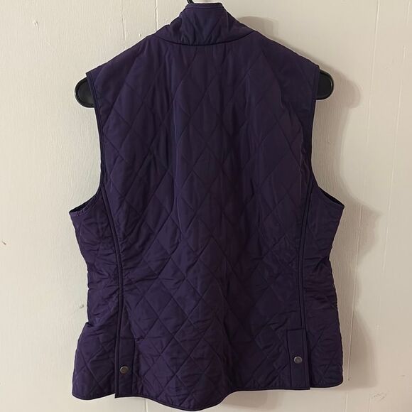 Talbots Women's Purple Quilted Vest - Picture 3 of 3